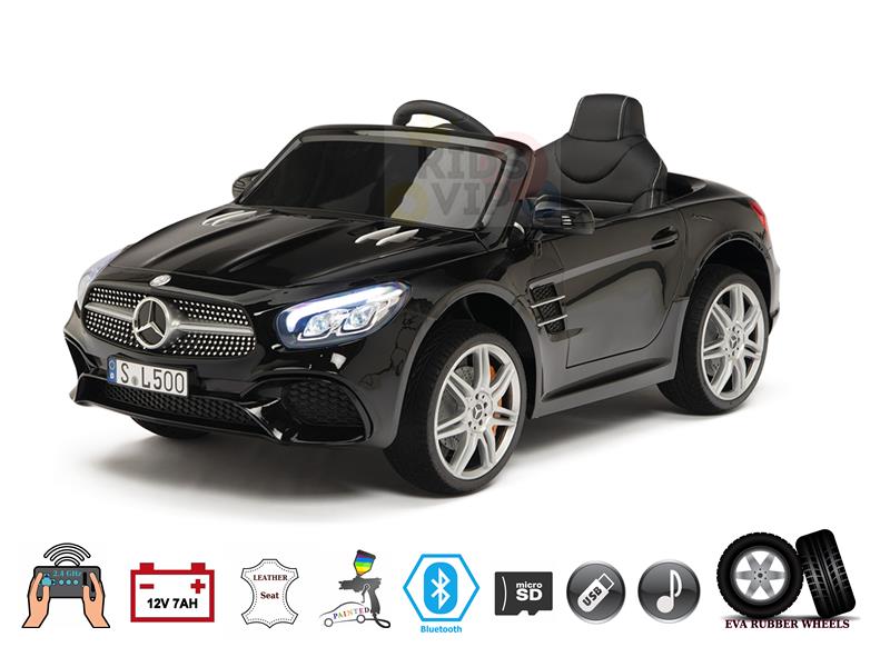 Complete Eva Edition 12V Licensed Mercedes Benz SL Series Kids Ride on Car w/ Leather/BT/RC