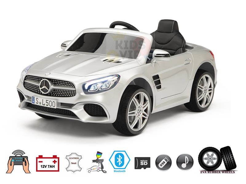 Complete Eva Edition 12V Licensed Mercedes Benz SL Series Kids Ride on Car w/ Leather/BT/RC