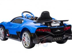 kidsvip buggati divo kids and toddlers ride on car sport 12v leather seat rubber wheels rc blue 1
