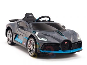 kidsvip buggati divo kids and toddlers ride on car sport 12v leather seat rubber wheels rc grey 1