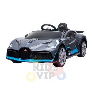 kidsvip buggati divo kids and toddlers ride on car sport 12v leather seat rubber wheels rc grey 21 1