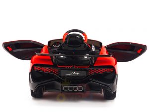 kidsvip buggati divo kids and toddlers ride on car sport 12v leather seat rubber wheels rc red 12