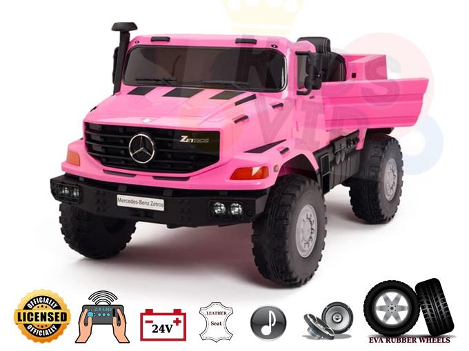 2 Seats Ultimate XXL Mercedes Benz Zetros 24V Kids Ride On Truck Car with Remote Control
