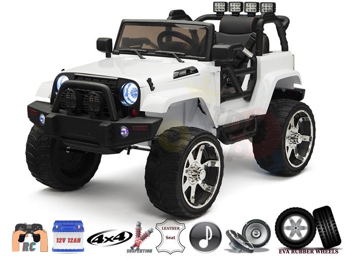 4X4 Big Wheels EVA Edition 12v Kids and Toddlers Ride on Truck with RC