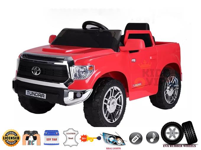 Licensed Upgraded 12V Toyota Tundra Kids Ride On Truck with RC