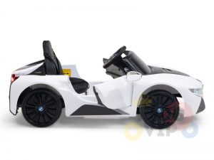 bmw i8 coupe kids and toddlers ride on car 12v remote kidsvip white 34