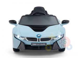 bmw i8 coupe kids and toddlers ride on car 12v remote kidsvip blue 40
