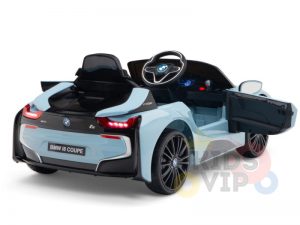 bmw i8 coupe kids and toddlers ride on car 12v remote kidsvip blue 46
