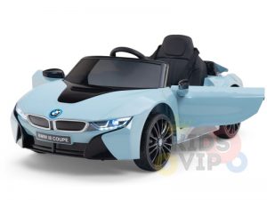 bmw i8 coupe kids and toddlers ride on car 12v remote kidsvip blue 47