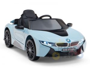 bmw i8 coupe kids and toddlers ride on car 12v remote kidsvip blue 49
