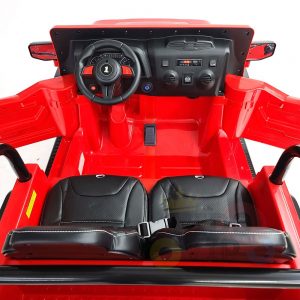 kidsvip 2 seater ride on truck 2 12v batteries kids and toddlers red 5