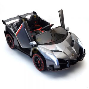 2 seats lamborghini ride on kids and toddlers ride on car 12v silver 49