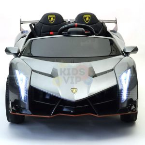 2 seats lamborghini ride on kids and toddlers ride on car 12v silver 5