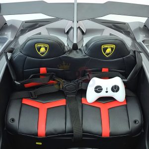 2 seats lamborghini ride on kids and toddlers ride on car 12v silver 7