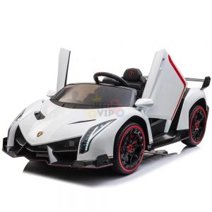 2 seats lamborghini ride on kids and toddlers ride on car 12v white 2