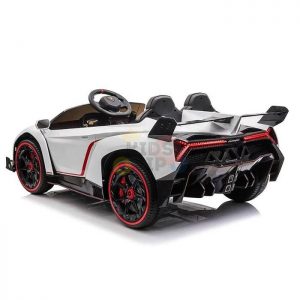 2 seats lamborghini ride on kids and toddlers ride on car 12v white 5