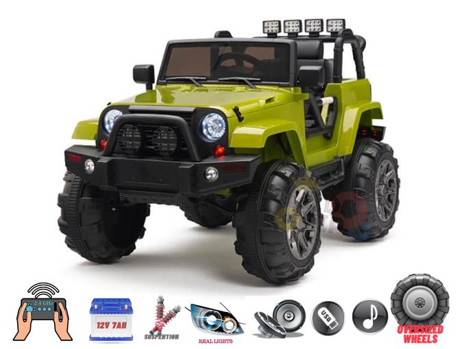 Sport Edition 12v Trailcat Big Wheels Kids Ride on Truck with RC