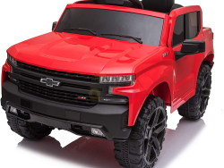 Kidsvip 12V Chevrolet Silverado Ride On Truck Car Rc Leather Seat Red 1 11 Shop For Age 0-2
