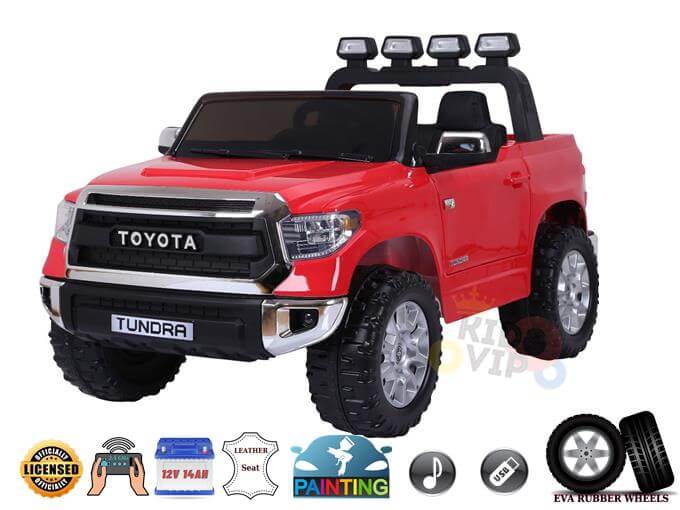 Upgraded Licensed Eva Edition 2 Seater Toyota Tundra Kids Ride On Car / Truck RC, Real Paint