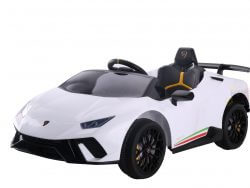 Kidsvip Lamborghini Huracan 12V Kids Toddlers Ride On Car Rc Leather Seat White 10 16 Shop For Age 0-2