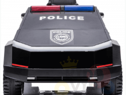 Kidsvip Police Ride On Car Truck 12V 4X4 4Wd Remote Kids Toddlers Black 2 Police