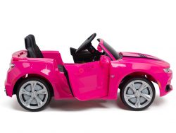 Kisavip Chevrolet Camaro Kids Ride Oc Car 12V Rubberwheels Leather Seat Pink 1 14 Browse By Price $250 – $399