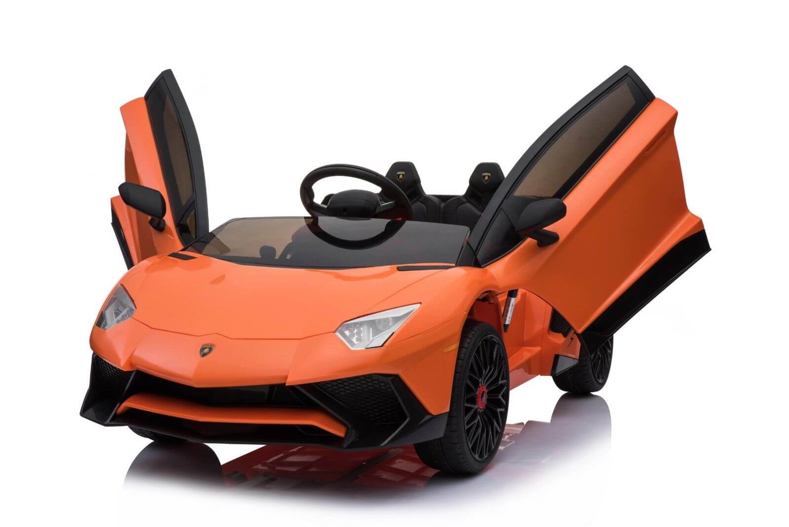 Kidsvip Lamborghini 12V Kids And Toddlers Ride On Car Leather Seat Remote Lambo Orange 13 3 Lamborghini - Parts