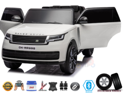 Range Rover 24V Kids Ride On Suv Rubber Wheels Leather Seats White 3 Shop By Color